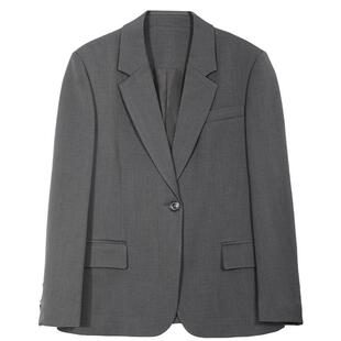 图曼朵灰色西装外套女高级感春季2026新款通勤面试正装西服套装裙
