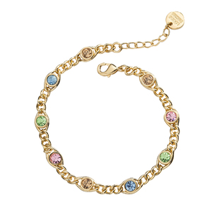 现货正品louise damas法国手工制作铜镀金Carrie手链项链欧美