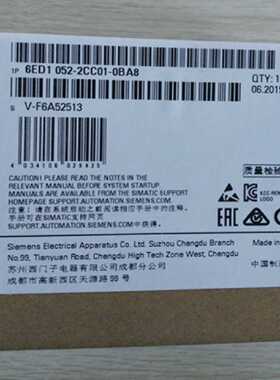 议价6ED1052-2CC01-0BA6 LOGO24CO逻辑模块6ED1 052-2CC01-0BA6