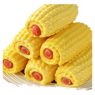 玉米热狗卷快手早餐半成品食品香肠包儿童学生速食卡通包子馒头