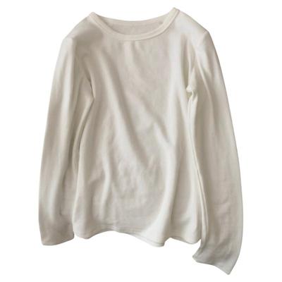 弹力修身加绒长袖T恤打底上衣女