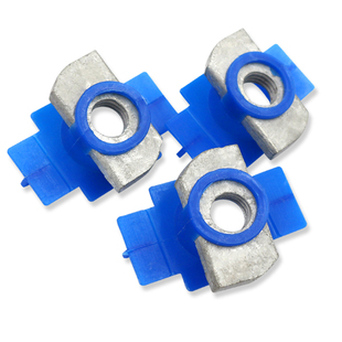 塑翼螺母弹簧螺母块 长方形压块塑翼螺帽 C型钢光伏M6M8M10M12