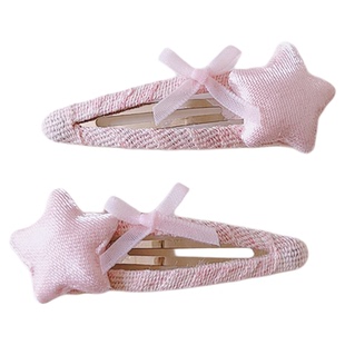 韩版儿童发饰新款秋冬女童发夹简约蓝粉色婴幼儿轻奢头饰刘海边夹