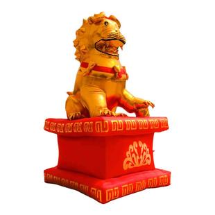 金狮拱门充气金狮庆典气模金狮大象户外卡通优质红色布料麒麟送子