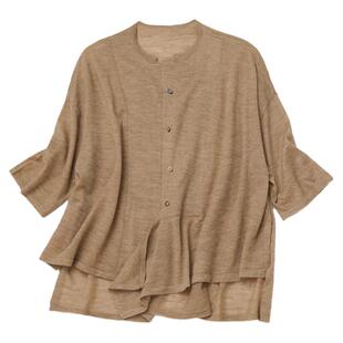 Say Ya 【幻】姿态如烟 80支精纺羊绒中袖开衫 轻麻质感/宽松