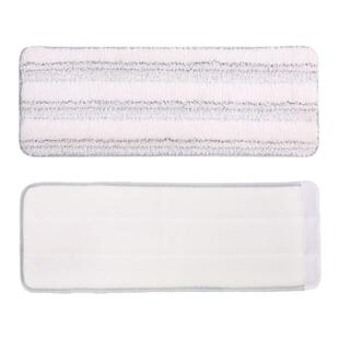 美丽雅一刷净平板拖把替换布长款38cm粘扣式拖布洗刷刷短款33cm布