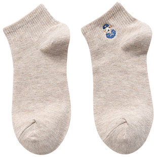 袜子女短袜纯棉全棉韩国ins潮可爱日系卡通中筒春夏百搭诸暨春秋