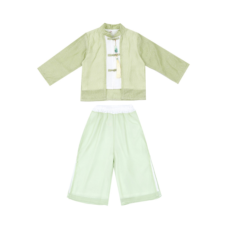 六一男童古风汉服朗诵舞蹈演出服