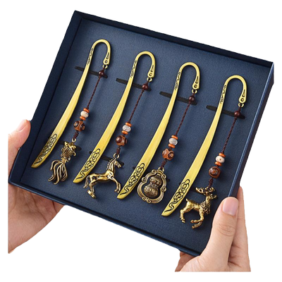 刻字国潮毕业礼物黄铜书签礼盒