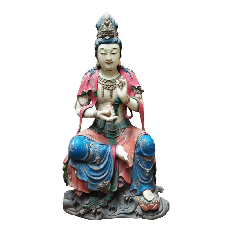 仿古自在风观音菩萨居家工艺品