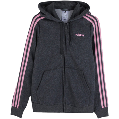 阿迪达斯女子休闲连帽夹克外套