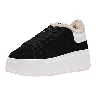 ASH女鞋MOBY BE KIND FUR真皮加绒厚底内增高松糕鞋棉鞋女休闲鞋