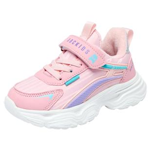 abckids童鞋儿童女孩2025冬季新款软底魔术贴男童运动鞋加绒二棉