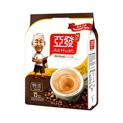 亚发特浓白咖啡三合一速溶咖啡