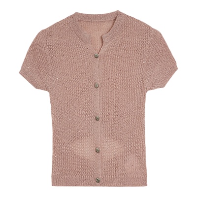 利达妹 4.8 12:00AM开抢！时尚小心机露背针织T恤短袖HUM5972