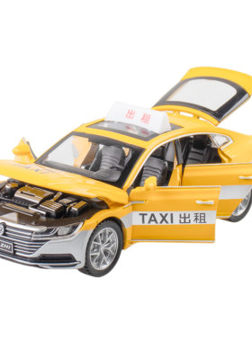 仿真合金的士出租车汽车模型