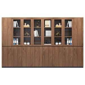 文件柜资料柜柜子储物柜档案柜木质带锁落地式保密柜办公室书柜