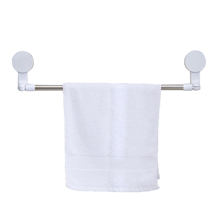 动动手毛巾架免打孔浴室卫生间挂架家用吸盘吸壁式置物架