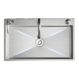 JIOA-SUS304拉丝不锈钢拉丝加厚水槽双槽改大单槽家用厨房洗菜盆