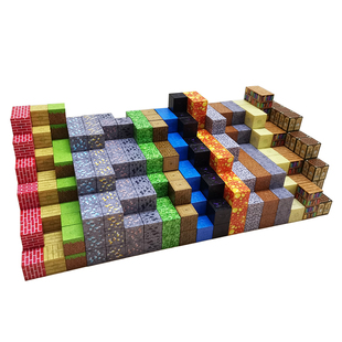 我的世界磁力方块磁铁积木金铁钻石矿拼装儿童mc益智DIY礼物套装