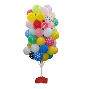 插气球展示架放地啵啵汽球支架立柱支架树摆摊杆托底座架子支撑架