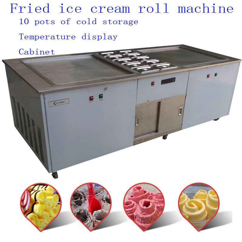 佳石 泰式冰激凌机 Fried ice cream  machine 110V  炒冰淇淋机