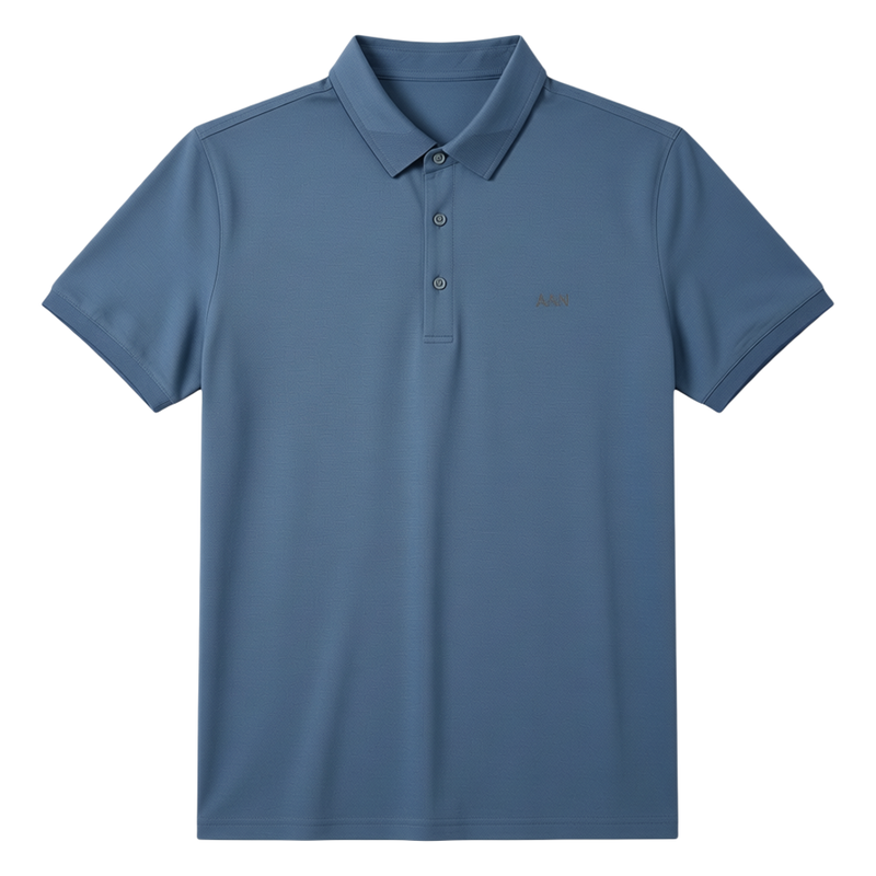 30%桑蚕丝polo衫品牌胸标夏短袖