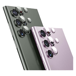 适用三星S23Ultra镜头膜金属摄像头膜Galaxy S25手机镜头保护圈s24+康宁玻璃贴膜S24U钢化膜S22后置秒贴膜