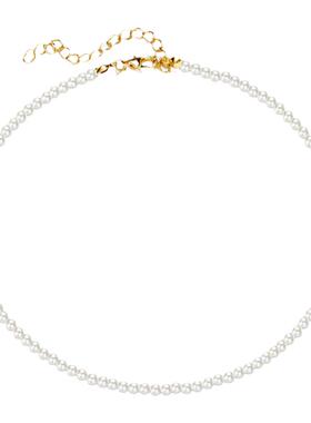 白百合同款小珍珠项链女