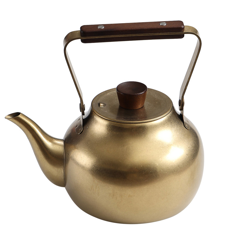 复古不锈钢茶水壶餐厅工业泡茶壶