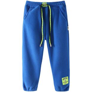 史努比春秋款摇粒绒抓绒防风保暖休闲运动时尚男童女童潮裤子