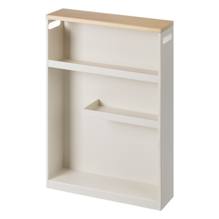 霜山卫生间夹缝收纳柜浴室窄边柜储物柜可移动多层置物架置物柜