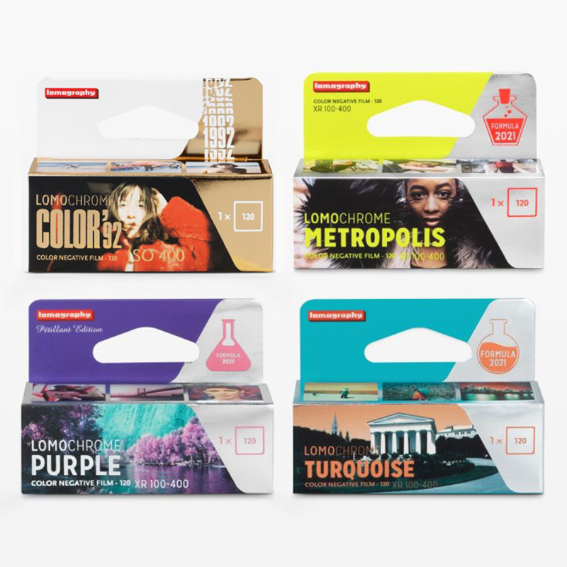 lomo 120彩色胶卷特效胶片 红色调紫色调松石绿大都会color92日落