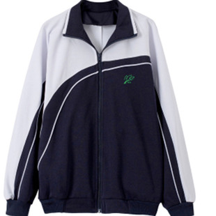 深圳校服青青世界冬装莎特级版男臣女同款中学冬装豹外套长裤蓝色