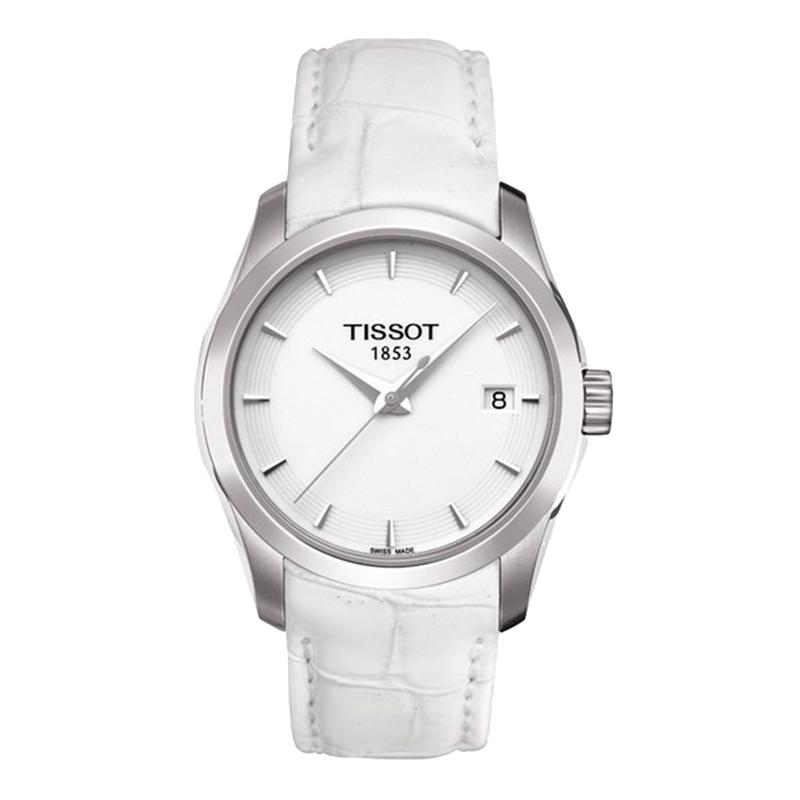 【自营】中古未使用天梭TISSOT经典系列石英手表女表瑞士腕表牛皮