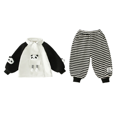 巨好看女童加绒套装秋冬保暖洋气