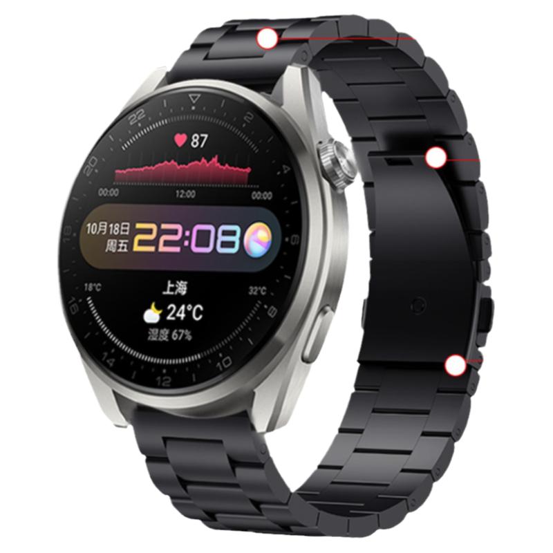 适用华为watch3pro金属表带