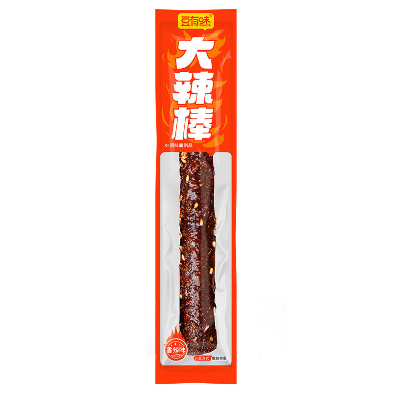 豆有味大辣棒超长辣条网红超大辣条休闲解馋零食香辣独立包装食品