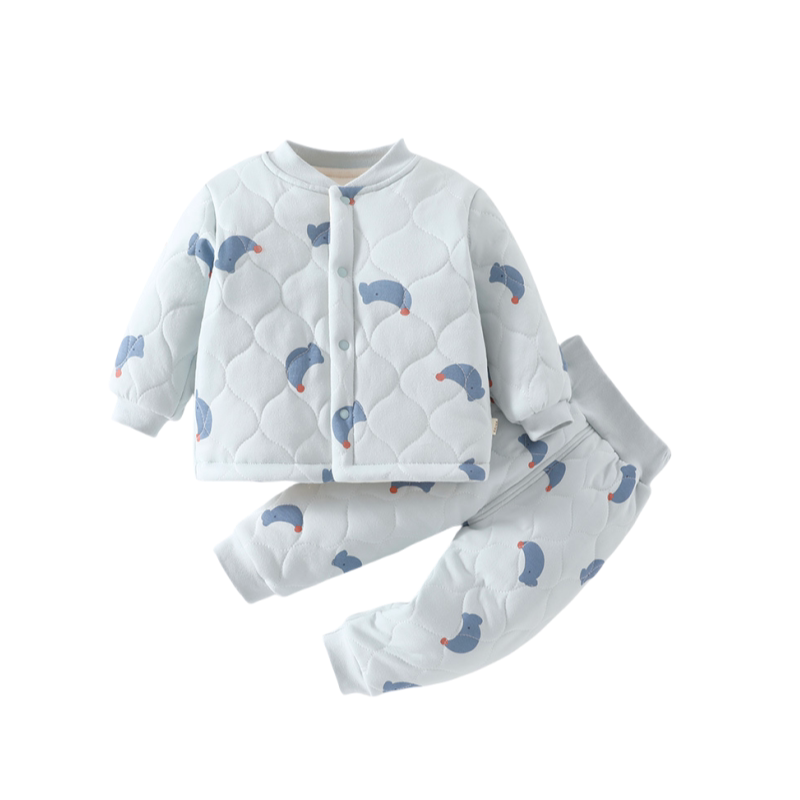 【撤柜专区】品牌专柜 婴儿衣服加厚背带裤分体套装防风保暖秋冬