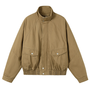 SOMENUM森林 25AW「保暖御寒」百搭男女重磅水洗仿兔毛厚立领夹克