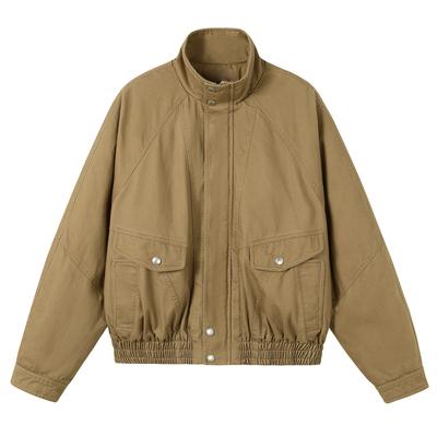 SOMENUM森林 25AW「保暖御寒」百搭男女重磅水洗仿兔毛厚立领夹克