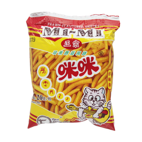 正宗咪咪虾条蟹粒40包8090后童年零食经典怀旧休闲小吃膨化食品
