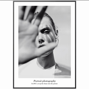 简约正方形铝合金相框挂墙30 50 70可洗照片加卡纸白边字画框装裱