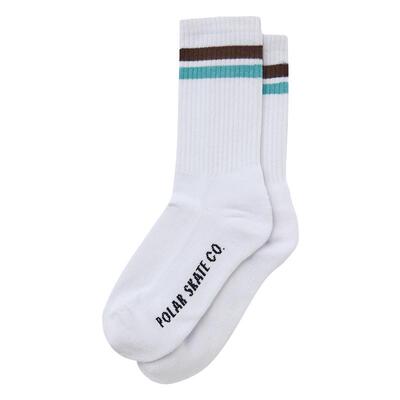PolarSkateCo条纹提花运动长袜