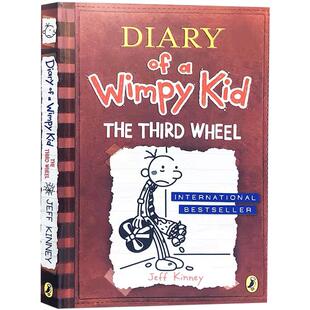 【送音频】英文原版Diary of a Wimpy Kid #7 The Third Wheel小屁孩日记系列第七本Jeff Kinney儿童漫画励志课外英语读物7-10岁