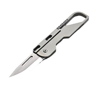 钛合金迷你随身便携拆快递开箱工具指环钥匙扣带折叠小刀水果刀