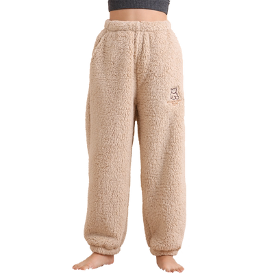 南极人儿童加厚珊瑚绒保暖睡裤