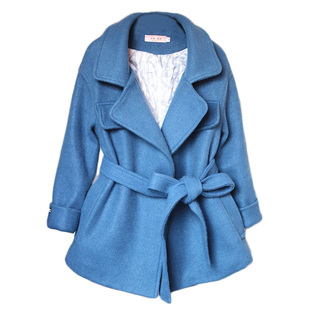 毛呢外套女短款2024新款呢子大衣收腰系带小个子加厚学生早春加棉