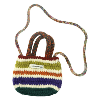 韩版可爱毛线包大容量