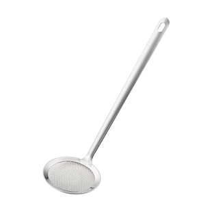 日本进口吉川浮沫漏勺304不锈钢过滤网捞油渣花椒火锅泡沫撇沫勺